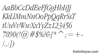  Applegaramond Lightitalic font